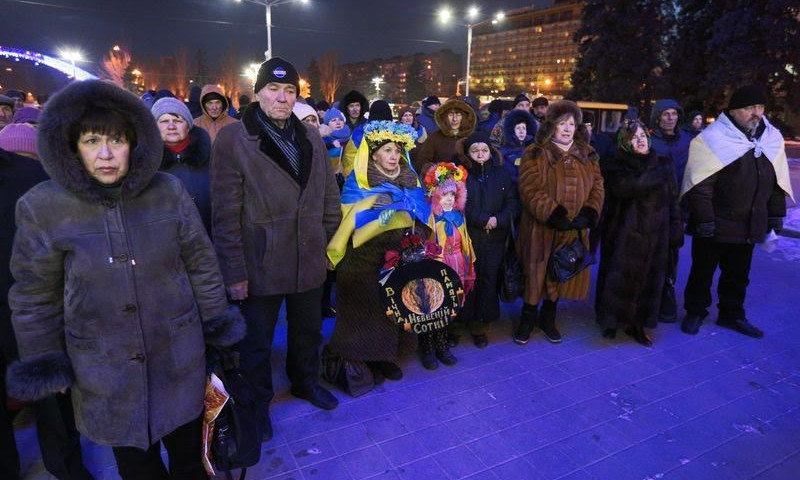 Запорожские активисты собрались в честь разгона местного майдана