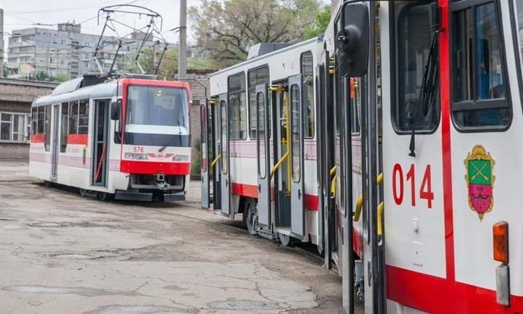 В Запорожье на маршрут вышли новые трамваи