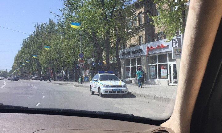 Фото: в Запорожской области полиция нарушила ПДД  