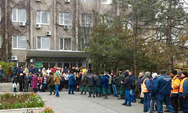 В Запорожской области стихийная акция протеста