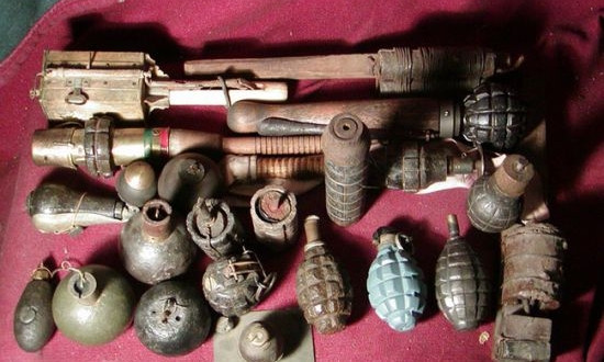 Под Запорожьем нашли мины и гранаты