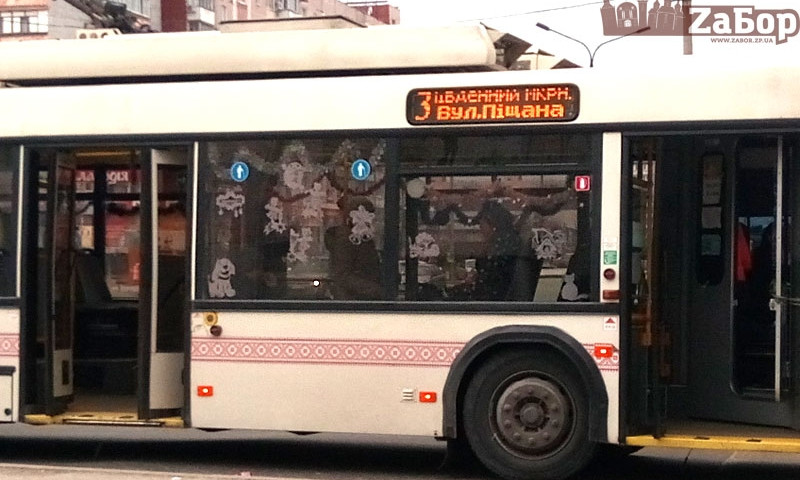В Запорожье преобразился троллейбус (ФОТО)