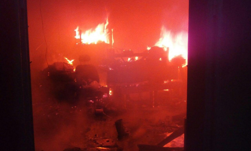 Под Запорожьем спасатели боролись с огнем 5 часов (ФОТО)