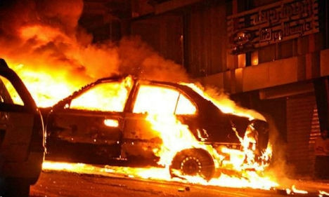 В Запорожье горело три автомобиля