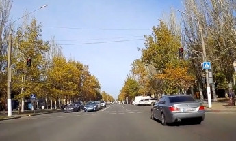 В Запорожской области нарушитель дорожного движения попал на камеру (ВИДЕО)