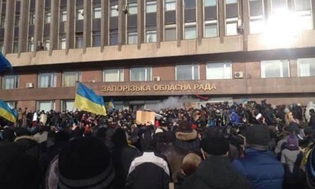 Запорожские активисты приурочили митинг к дате разгона местного майдана