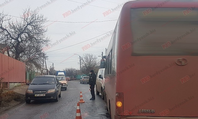 В Запорожской области скутериста переехали два автобуса (ФОТО)