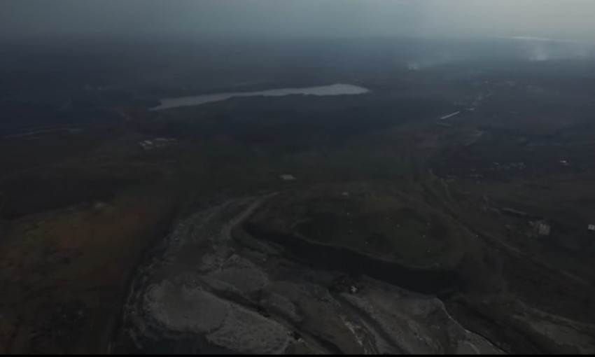 Видео масштабной запорожской свалки площадью 45 гектаров